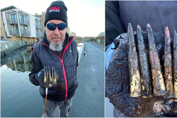 John Robertson found the bullets on Saturday