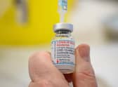 Medical staff preparing shots of the Moderna Covid-19 vaccine. Picture: PA
