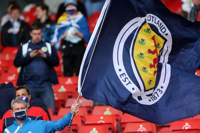 Scotland fans returned to Hampden for the Euro 2020 opener against Czech Republic. (Photo by ANDY BUCHANAN/AFP via Getty Images)