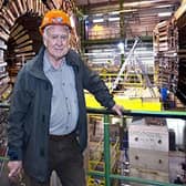 Peter Higgs visiting the Large Hadron Collider in Switzerland, where the existence of the Higg's boson particl was confirmed (Picture: CERN Geneva/PA Wire)