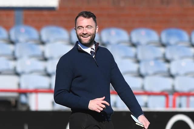 Dundee manager James McPake after the 2-1 win over Raith Rivers that keep his side in the hunt for second place in the Championship  (Photo by Mark Scates / SNS Group)