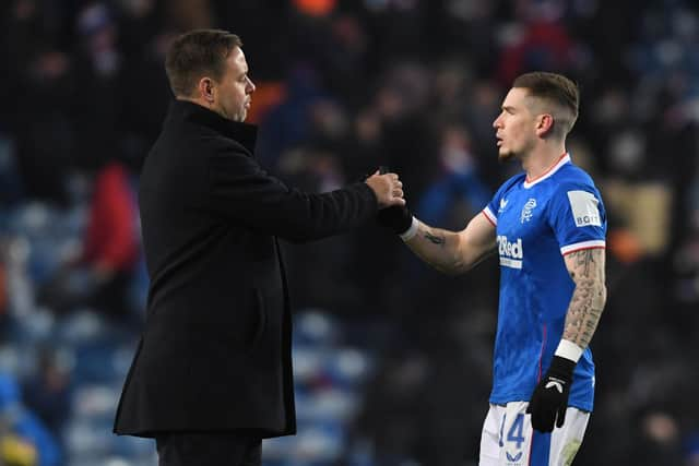 Rangers manager Michael Beale has spoken positively about his relationship with Ryan Kent.  (Photo by Craig Foy / SNS Group)