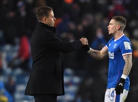 Rangers manager Michael Beale has spoken positively about his relationship with Ryan Kent.  (Photo by Craig Foy / SNS Group)