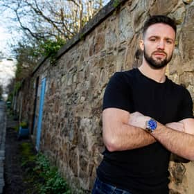 GLASGOW, SCOTLAND - MARCH 04: Josh Taylor during the press conference to his world super-lightweight title fight against Apinun Khongsong at The Hilton Hotel, Glasgow on March 04, 2020 in Glasgow, Scotland. (Photo by Bill Murray / SNS Group) 