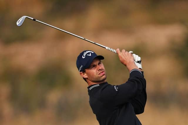 Thomas Detry plays a shot on the 11th fairway at The Renaissance Club. Picture: Jared C. Tilton/Getty Images.