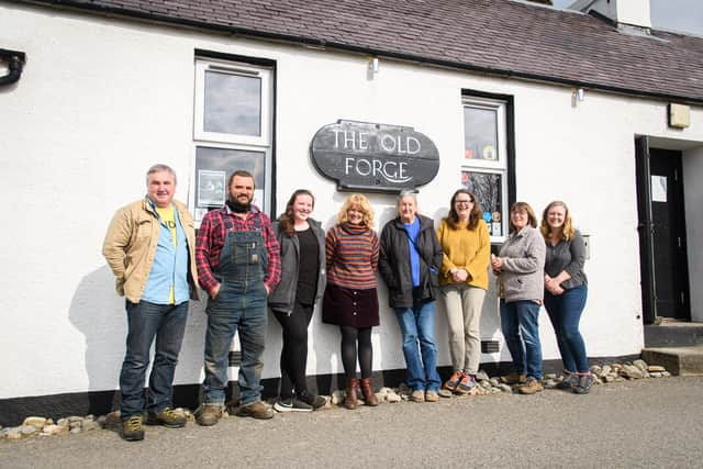 Stephanie Harris with members of The Old Forge Community Benefit Society-SCOTupload