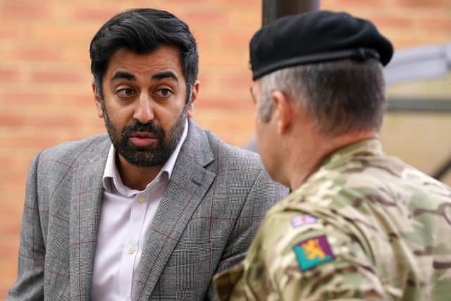 Health Secretary Humza Yousaf during a visit to the clinical education centre in the Scottish Fire and Rescue Building in Hamilton, Lanarkshire. Picture: PA