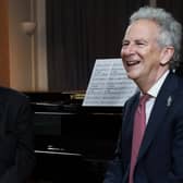 Jools Holland (left) and founder of Prostate Cancer UK, Professor Jonathan Waxman.