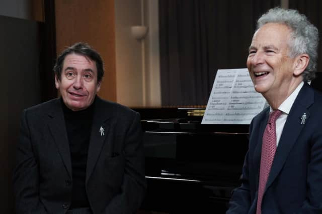 Jools Holland (left) and founder of Prostate Cancer UK, Professor Jonathan Waxman.