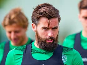Hibs defender Darren McGregor returns to the starting line-up for the Betfred Cup match against Dundee. Photo by Mark Scates/SNS Group