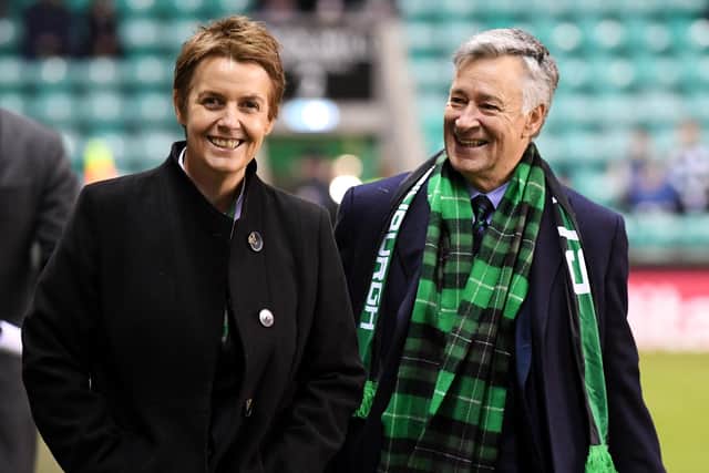 Out-going chief executive Leeann Dempster is expected to help Hibs owner Ron Gordon in his search for her replacement. Photo by Ross Parker/SNS Group