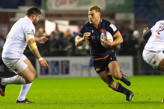 Jaco van der Walt in action for Edinburgh against Bordeaux Begles in the European Challenge Cup last season.