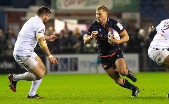 Jaco van der Walt in action for Edinburgh against Bordeaux Begles in the European Challenge Cup last season.