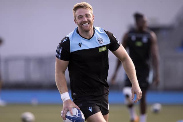 Glasgow Warriors captain Kyle Steyn during an open training session at Scotstoun Stadium on Monday. (Photo by Alan Harvey / SNS Group)