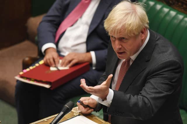 Prime Minister Boris Johnson during the debate on the Internal Market Bill in the House of Commons