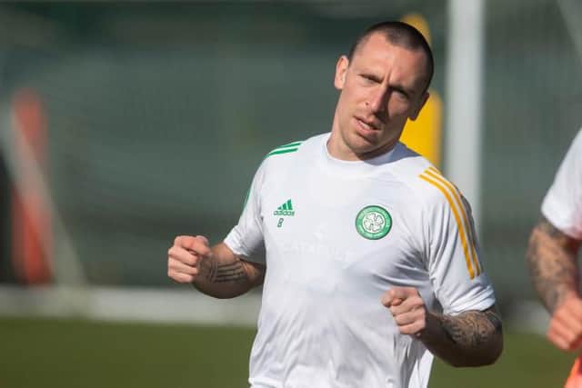 Scott Brown during a Celtic training session at Lennoxtown on March 19, 2021, in Glasgow, Scotland. (Photo by Craig Foy / SNS Group)