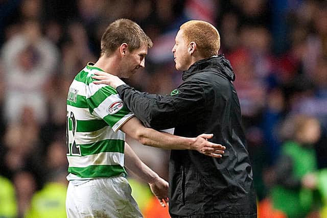 Mark Wilson (left) played alongside and under Neil Lennon during the Northern Irishman's first spell at the club. Pic: SNS