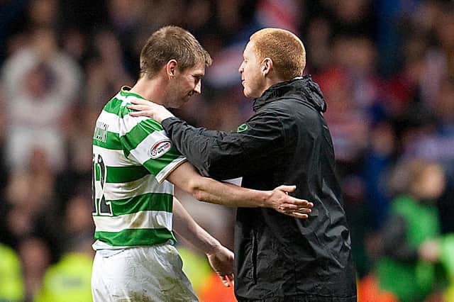 Mark Wilson (left) played alongside and under Neil Lennon during the Northern Irishman's first spell at the club. Pic: SNS
