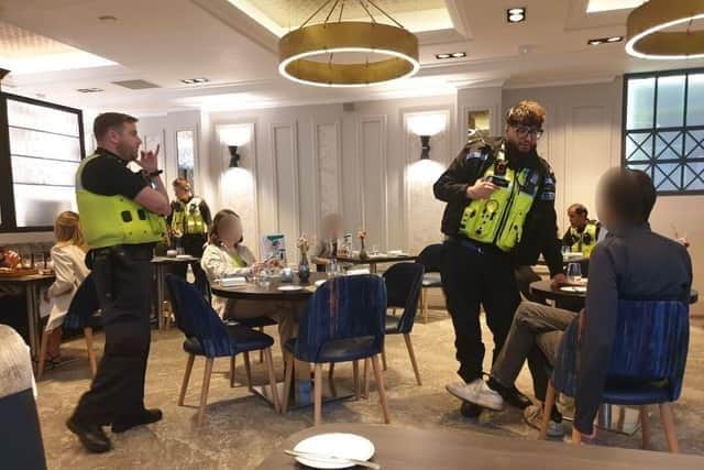 The Animal Rising activists occupied the popular Glasgow restaurant, Cail Bruich last night, May 20.(Picture: Animal Rising)