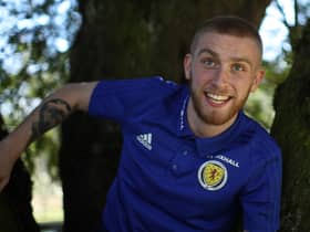 Oli McBurnie admits his failure to score for Scotland in his nine appearances so far 'looms over' him (Photo by Ian MacNicol/Getty Images)