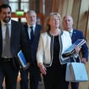 First Minister Humza Yousaf and Finance Secretary Shona Robison are behind the tax changes hitting hundreds of thousands of people in Scotland (Picture: Andy Buchanan/AFP via Getty Images)