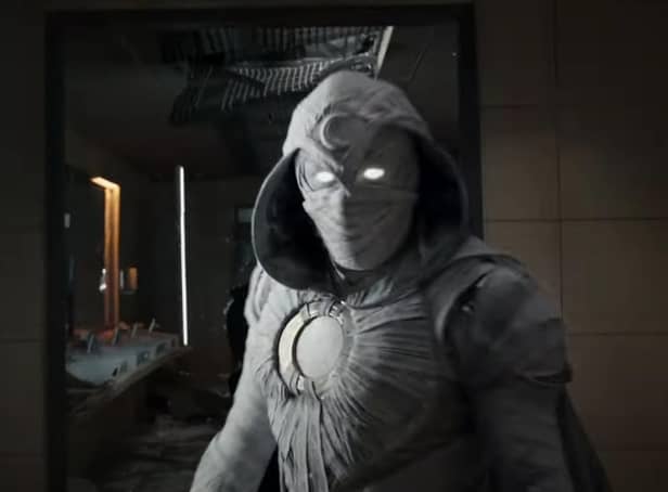 The outfit for Moon Knight seems fairly comicbook-accurate from the first looks we've had. Photo: Disney / Marvel.