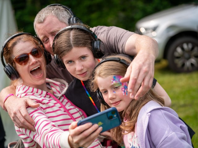 A Stagecoach Edinburgh family enjoying the event