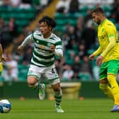 Celtic's Reo Hatate in action during the 2-0 friendly win over Norwich City.  (Photo by Ewan Bootman / SNS Group)