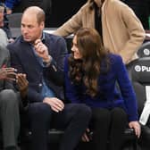 Prince William and Kate watch the NBA basketball game between the Boston Celtics and the Miami Heat at TD Garden.