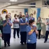 Staff at the Royal Alexandra Hospital in Paisley have shown their gratitude for those who have given them moral support during the coronavirus crisis.