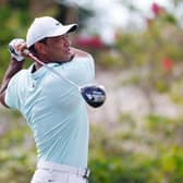 Tiger Woods in action during the third round of the Hero World Challenge at Albany Golf Course in Nassau, Bahamas. Picture: Mike Ehrmann/Getty Images.