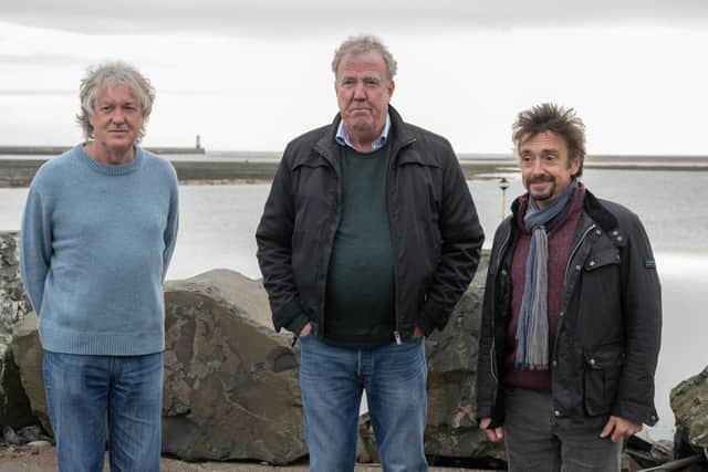 James May, Jeremy Clarkson and Richard Hammond.