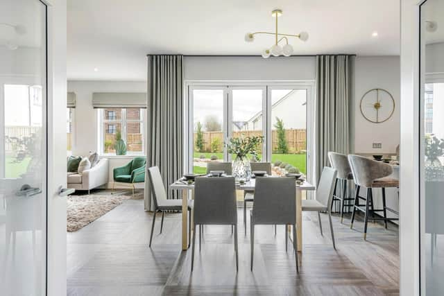 The Kennedy's open-plan kitchen dining space