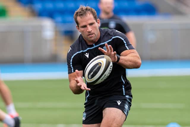 Fraser Brown during pre-season training with Glasgow Warriors at Scotstoun. Picture: Ross MacDonald/SNS