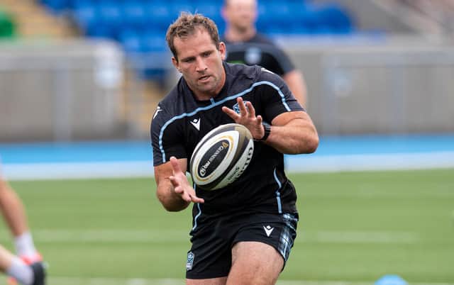 Fraser Brown during pre-season training with Glasgow Warriors at Scotstoun. Picture: Ross MacDonald/SNS