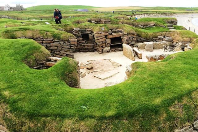 Skara Brae, a Neolithic settlement on Orkney. New research will examine whether Orkney's stunning Neolithic landscape was painted in colour around 5,000 years ago. PIC: Bill Henderson/ geograph.org