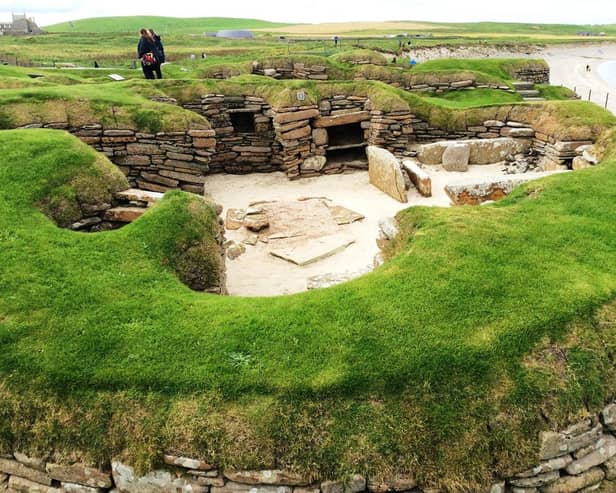Skara Brae, a Neolithic settlement on Orkney. New research will examine whether Orkney's stunning Neolithic landscape was painted in colour around 5,000 years ago. PIC: Bill Henderson/ geograph.org