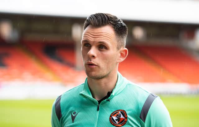 Dundee Utd striker Lawrence Shankland has completed a £1m move to Belgian side Beerschot.  (Photo by Paul Devlin / SNS Group)