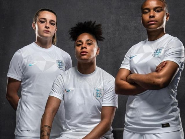 While the Lionesses away kit leaves a lot to be desired, the all white home kit - complete with subtle pattern throughout - is one of the better England kit's in recent years.