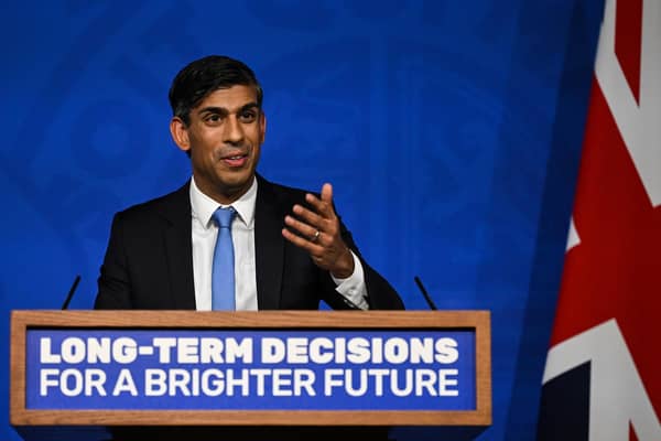 Prime Minister Rishi Sunak has announced a new “pragmatic, proportionate and realistic” approach to achieving net zero climate emissions by 2050, a watering-down of targets which he says will “ease the burden on working people”. Picture: Justin Tallis/Getty Images