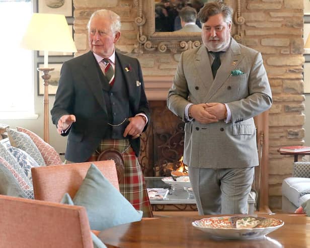 Prince Charles with Michael Fawcett