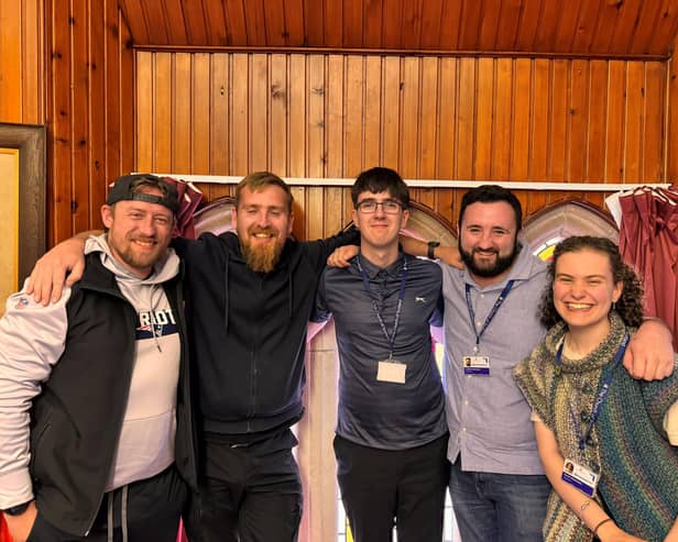Tayside hub apprentices - L-R - Mark, John, Daniel, Lachlan and Sarah.