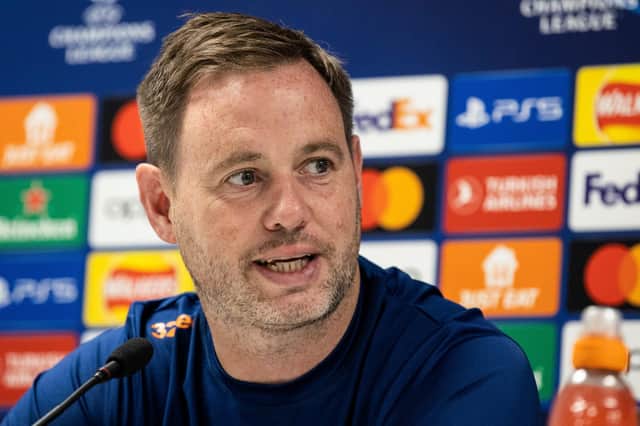 Michael Beale takes his Rangers team to Eindhoven looking to overcome PSV.