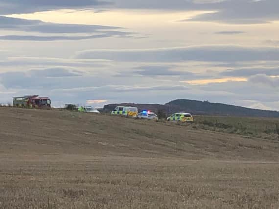 A 67 year-old man has been confirmed dead after an aircraft crash at the Black Isle (Credit: BBC Scotland)