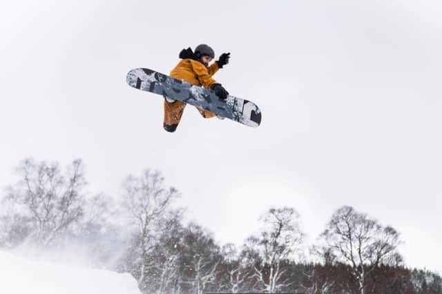Joab Matthews exiting the trees with style, somewhere near Braemar, in a scene from Grounded PIC: Bundu Media
