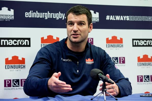 The recently retired Fraser McKenzie will deliver the match ball ahead of Edinburgh's match against Newcastle Falcons. Picture: Bruce White/SNS