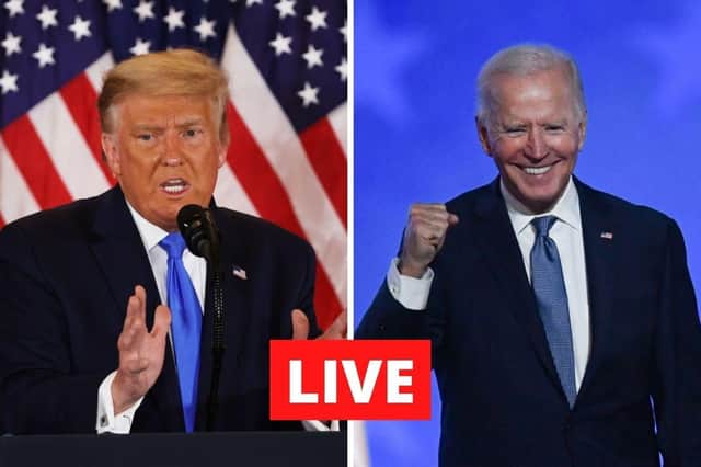 Trump on the defence as tight race tilts in Biden's favour.