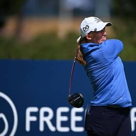 Scottish No 1 Gemma Dryburgh tees off the seventh during the first round at Dundonald Links in Ayrshire. Picture: Octavio Passos/Getty Images.