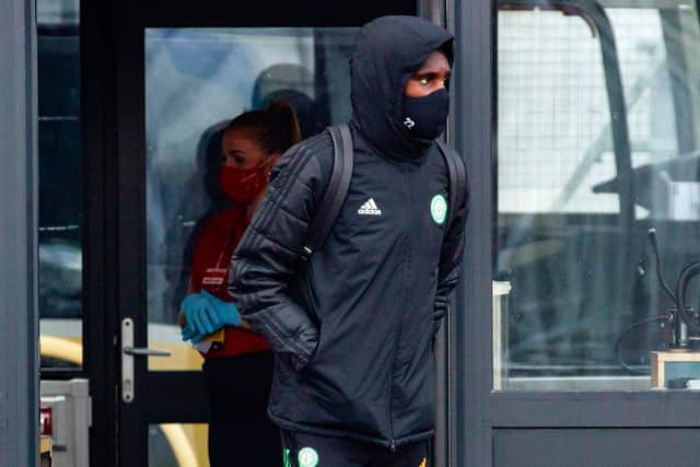 Celtic's Odsonne Edouard departs Glasgow for France ahead of the Europa League encounter against Lille on Thursday (Photo by Alan Harvey / SNS Group)