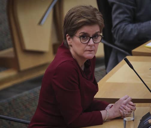 First Minster Nicola Sturgeon spoke at Strathclyde University this morning ahead of Cop26.